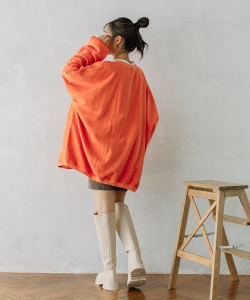 color pigment sweat/カラーピグメントスウェット ユニセックス着用可能(メンズ着用画像有)（スウェット）｜Flugge（フラッジー）