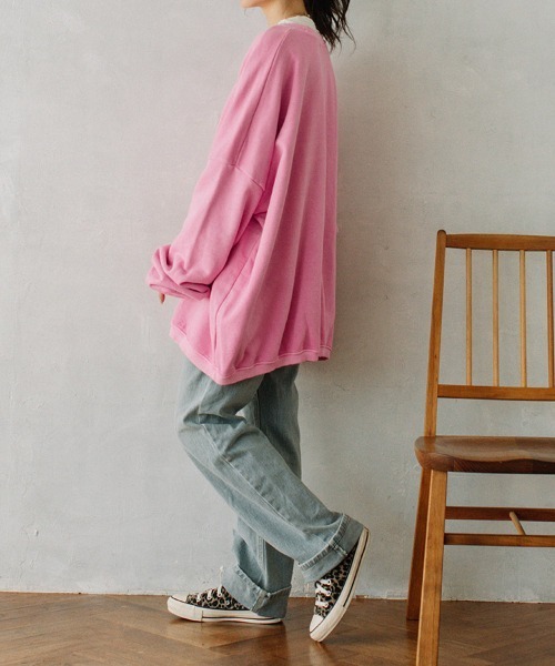 color pigment sweat/カラーピグメントスウェット ユニセックス着用可能(メンズ着用画像有)（スウェット）｜Flugge（フラッジー）