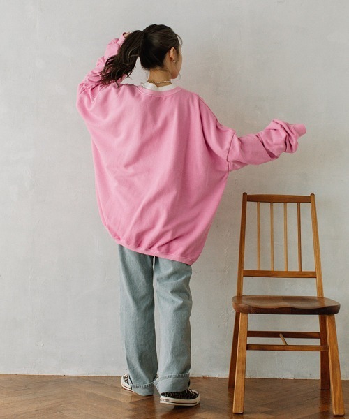 color pigment sweat/カラーピグメントスウェット ユニセックス着用可能(メンズ着用画像有)（スウェット）｜Flugge（フラッジー）