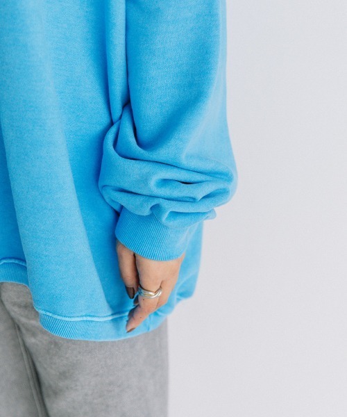 color pigment sweat/カラーピグメントスウェット ユニセックス着用可能(メンズ着用画像有)（スウェット）｜Flugge（フラッジー）