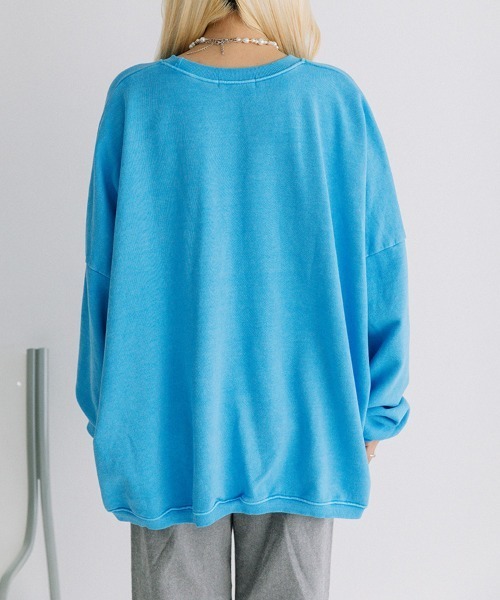 color pigment sweat/カラーピグメントスウェット ユニセックス着用可能(メンズ着用画像有)（スウェット）｜Flugge（フラッジー）