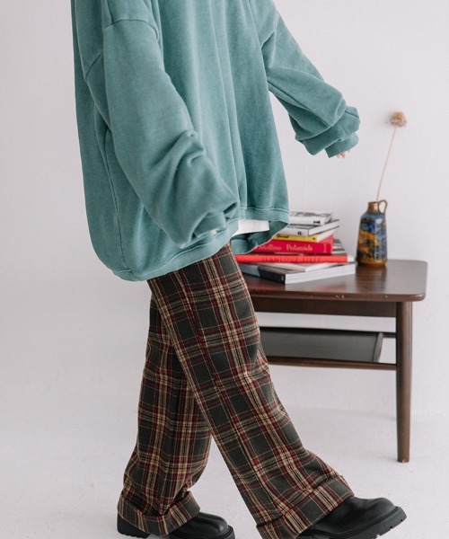 color pigment sweat/カラーピグメントスウェット ユニセックス着用可能(メンズ着用画像有)（スウェット）｜Flugge（フラッジー）