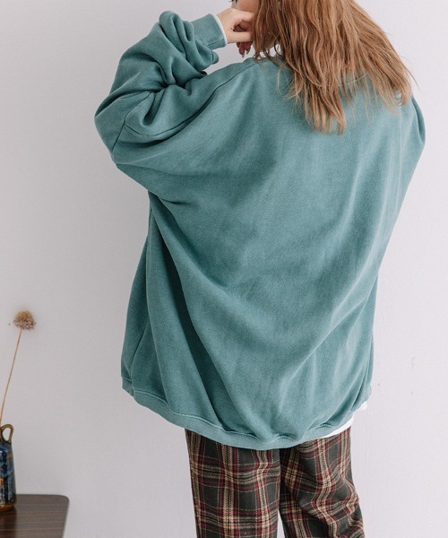 color pigment sweat/カラーピグメントスウェット ユニセックス着用可能(メンズ着用画像有)（スウェット）｜Flugge（フラッジー）