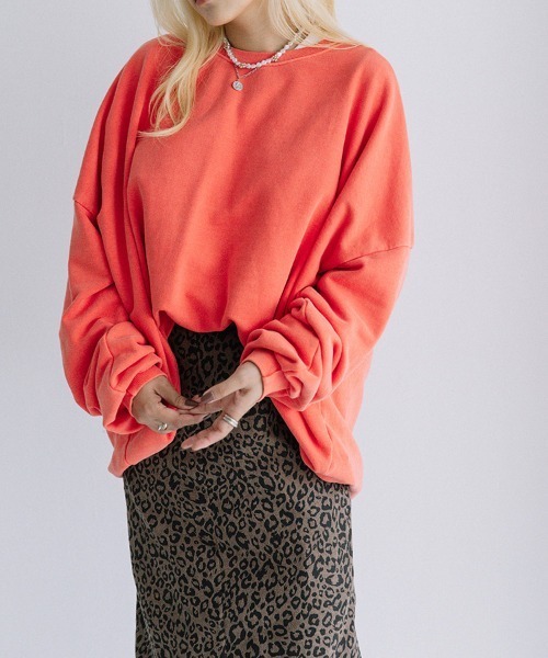 color pigment sweat/カラーピグメントスウェット ユニセックス着用可能(メンズ着用画像有)（スウェット）｜Flugge（フラッジー）