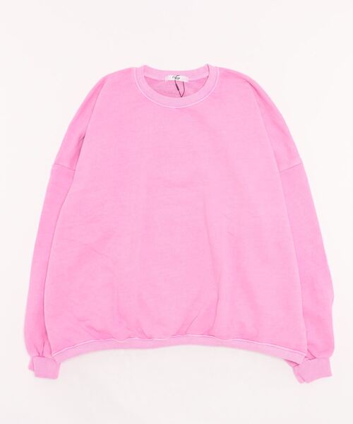 color pigment sweat/カラーピグメントスウェット ユニセックス着用可能(メンズ着用画像有)（スウェット）｜Flugge（フラッジー）