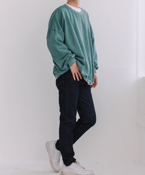 color pigment sweat/カラーピグメントスウェット ユニセックス着用可能(メンズ着用画像有)（スウェット）｜Flugge（フラッジー）