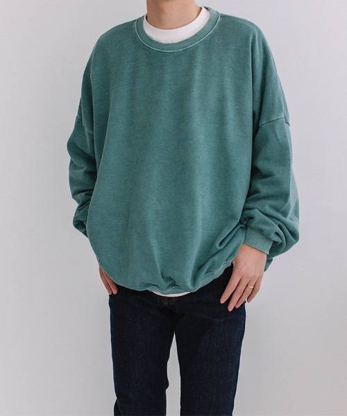 color pigment sweat/カラーピグメントスウェット ユニセックス着用可能(メンズ着用画像有)（スウェット）｜Flugge（フラッジー）