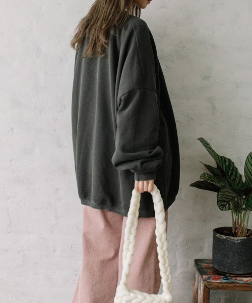 color pigment sweat/カラーピグメントスウェット ユニセックス着用可能(メンズ着用画像有)（スウェット）｜Flugge（フラッジー）