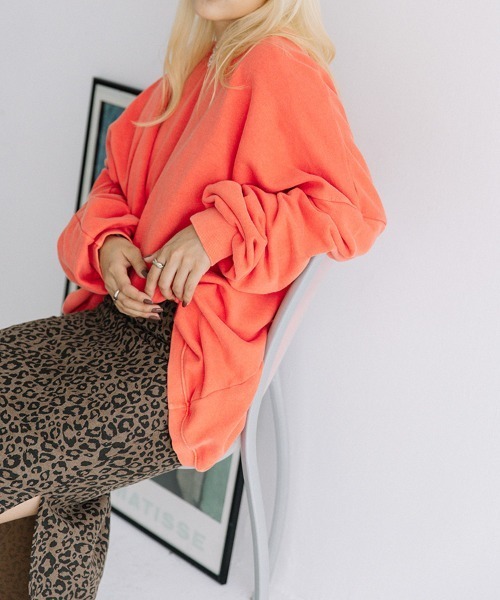 color pigment sweat/カラーピグメントスウェット ユニセックス着用可能(メンズ着用画像有)（スウェット）｜Flugge（フラッジー）