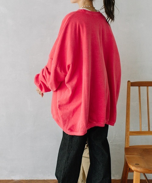 color pigment sweat/カラーピグメントスウェット ユニセックス着用可能(メンズ着用画像有)（スウェット）｜Flugge（フラッジー）