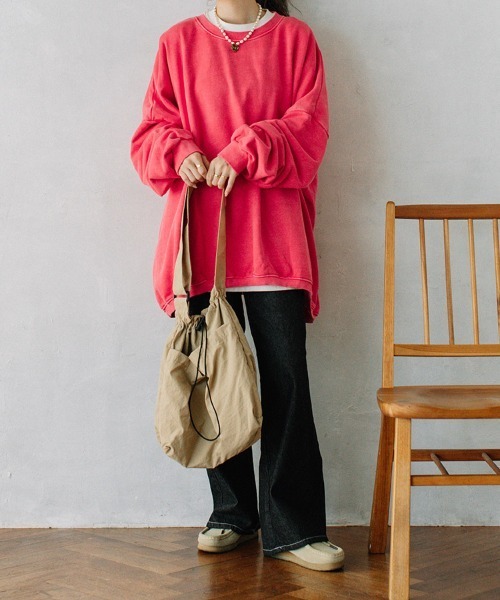 color pigment sweat/カラーピグメントスウェット ユニセックス着用可能(メンズ着用画像有)（スウェット）｜Flugge（フラッジー）