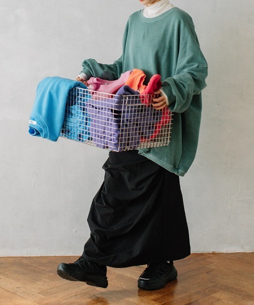 color pigment sweat/カラーピグメントスウェット ユニセックス着用可能(メンズ着用画像有)（スウェット）｜Flugge（フラッジー）