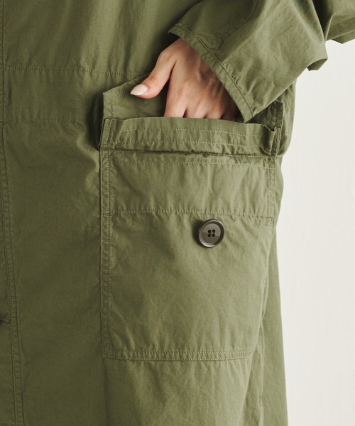 COLLAGE GALLARDAGALANTE（コラージュガリャルダガランテ）の「ROYAL NAVY/ミリタリーコート/WEB限定（ミリタリージャケット・レディース・カーキ・1）」の5枚目の写真