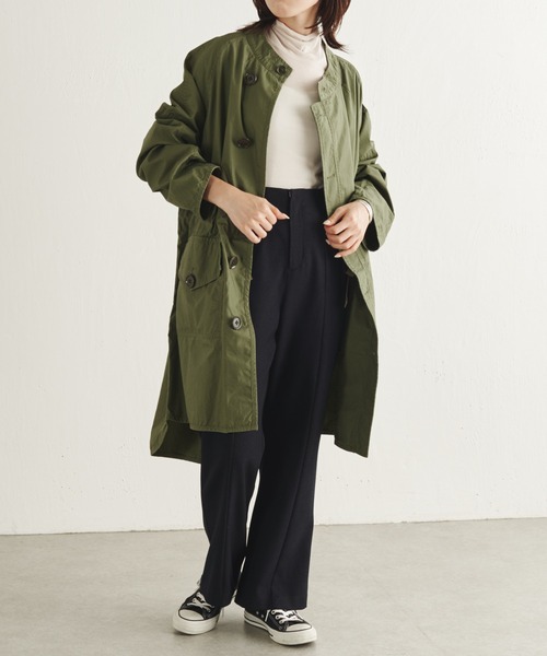 COLLAGE GALLARDAGALANTE（コラージュガリャルダガランテ）の「ROYAL NAVY/ミリタリーコート/WEB限定（ミリタリージャケット・レディース・カーキ・1）」の16枚目の写真