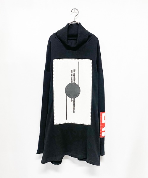 0658（ゼロロクゴーハチ）の「0658/ゼロロクゴーハチ/Signal turtleneck tops（パーカー・レディース・ブラック/クリーム・FREE）」の7枚目の写真