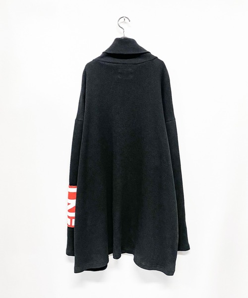 0658（ゼロロクゴーハチ）の「0658/ゼロロクゴーハチ/Signal turtleneck tops（パーカー・レディース・ブラック/クリーム・FREE）」の5枚目の写真