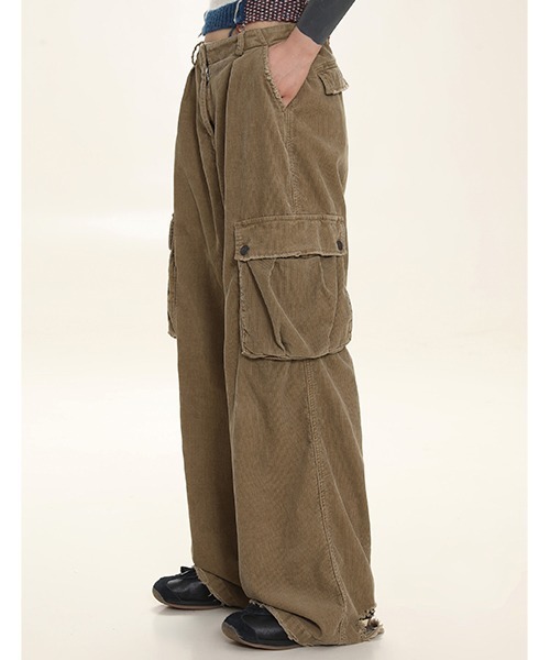 ‪MASON PRINCE 3カラーコットンワイドカーゴパンツ XXK414 MASONPRINCE カーゴパンツ 3カラーコットンワイドカーゴパンツ