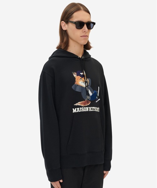 Maison Kitsune（メゾンキツネ）の「DRESSED FOX PRINT RELAXED HOODIE（スウェット・メンズ・ブラック/ワイン・S/XS/L/M/XL）」の13枚目の写真
