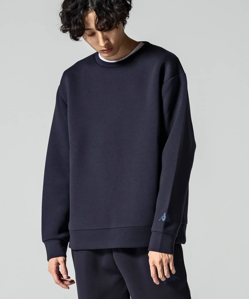 Kappa（カッパ）の「Kappa(カッパ)ダンボールニットプルオーバー（ニット/セーター・メンズ・ネイビー/ライトグレー/ホワイト/ブラック・M/L/XL/XXL）」の4枚目の写真