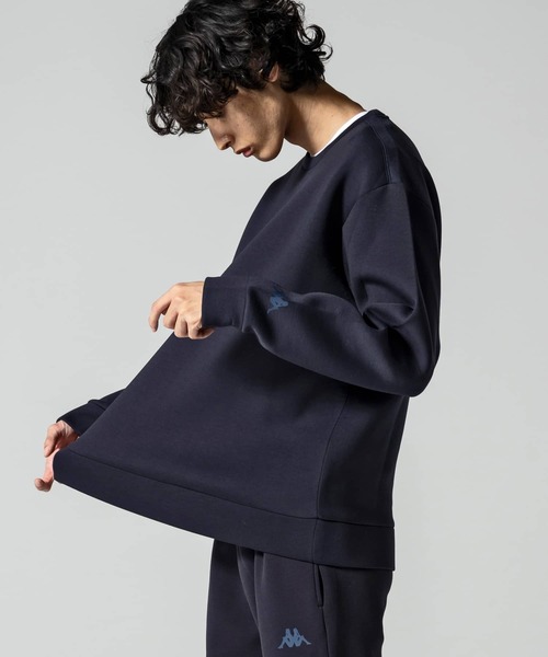 Kappa（カッパ）の「Kappa(カッパ)ダンボールニットプルオーバー（ニット/セーター・メンズ・ネイビー/ライトグレー/ホワイト/ブラック・M/L/XL/XXL）」の5枚目の写真