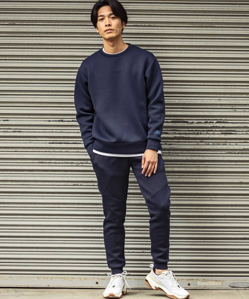 Kappa（カッパ）の「Kappa(カッパ)ダンボールニットプルオーバー（ニット/セーター・メンズ・ネイビー/ライトグレー/ホワイト/ブラック・M/L/XL/XXL）」の9枚目の写真