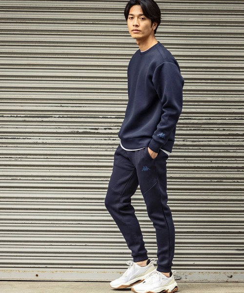 Kappa（カッパ）の「Kappa(カッパ)ダンボールニットプルオーバー（ニット/セーター・メンズ・ネイビー/ライトグレー/ホワイト/ブラック・M/L/XL/XXL）」の10枚目の写真