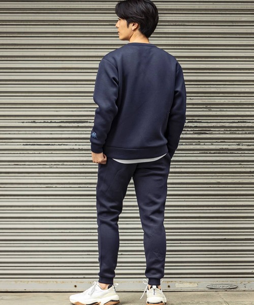 Kappa（カッパ）の「Kappa(カッパ)ダンボールニットプルオーバー（ニット/セーター・メンズ・ネイビー/ライトグレー/ホワイト/ブラック・M/L/XL/XXL）」の11枚目の写真