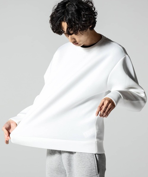 Kappa（カッパ）の「Kappa(カッパ)ダンボールニットプルオーバー（ニット/セーター・メンズ・ネイビー/ライトグレー/ホワイト/ブラック・M/L/XL/XXL）」の12枚目の写真