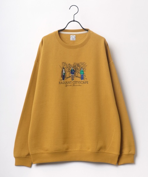 Lazar(ラザル)の「Life Style オーバーサイズ 裏起毛 グラフィック 刺繍 スウェット レディース メンズ トレーナー(スウェット・メンズ・アッシュグレー/ブラック/ダークグリーン/パープル/マスタード/グレー系その他・M/L)」の12枚目の写真