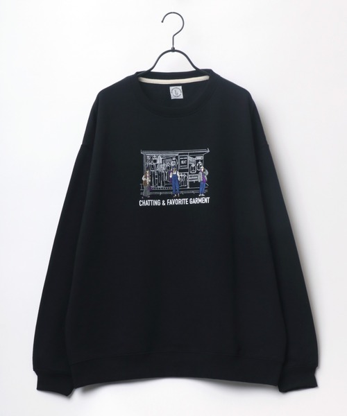 Lazar(ラザル)の「Life Style オーバーサイズ 裏起毛 グラフィック 刺繍 スウェット レディース メンズ トレーナー(スウェット・メンズ・アッシュグレー/ブラック/ダークグリーン/パープル/マスタード/グレー系その他・M/L)」の7枚目の写真