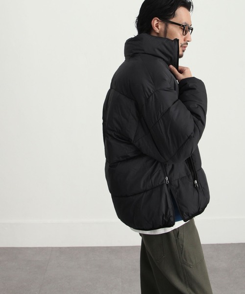 UNCORD（アンコード）の「【UNCORD】NYLON FIBER DOWN HALFZIP PULLOVER/ナイロンファイバーダウン　スタンドハーフジッププルオーバーダウンジャケット（ダウンジャケット/コート・メンズ・キャメル/カーキ/ブラック・MEDIUM/LARGE/X-LARGE）」の9枚目の写真