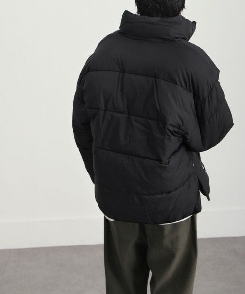 UNCORD（アンコード）の「【UNCORD】NYLON FIBER DOWN HALFZIP PULLOVER/ナイロンファイバーダウン　スタンドハーフジッププルオーバーダウンジャケット（ダウンジャケット/コート・メンズ・キャメル/カーキ/ブラック・MEDIUM/LARGE/X-LARGE）」の10枚目の写真