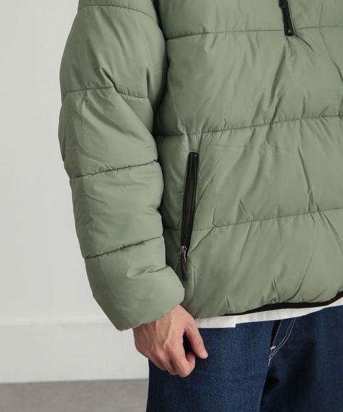 UNCORD（アンコード）の「【UNCORD】NYLON FIBER DOWN HALFZIP PULLOVER/ナイロンファイバーダウン　スタンドハーフジッププルオーバーダウンジャケット（ダウンジャケット/コート・メンズ・キャメル/カーキ/ブラック・MEDIUM/LARGE/X-LARGE）」の15枚目の写真