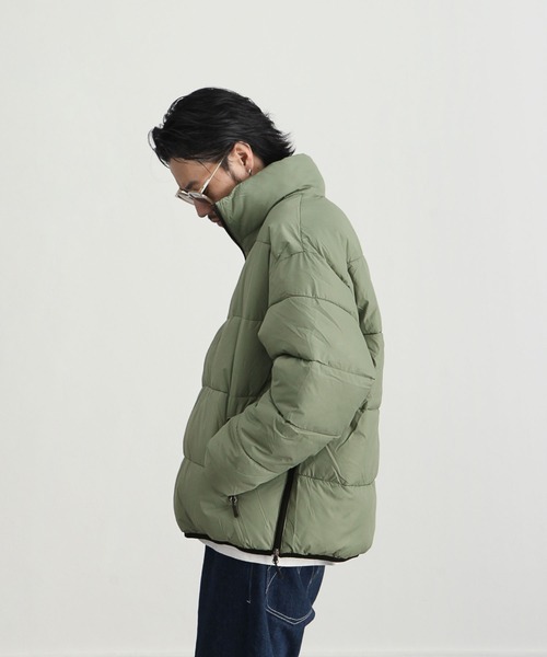 UNCORD（アンコード）の「【UNCORD】NYLON FIBER DOWN HALFZIP PULLOVER/ナイロンファイバーダウン　スタンドハーフジッププルオーバーダウンジャケット（ダウンジャケット/コート・メンズ・キャメル/カーキ/ブラック・MEDIUM/LARGE/X-LARGE）」の17枚目の写真