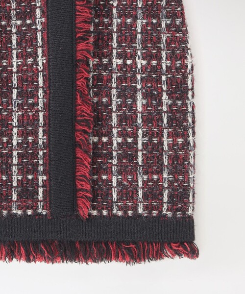 LOVELESS（ラブレス）の「ツィードライクニットスカート（スカート・レディース・レッド系その他/ネイビー・34/36）」の12枚目の写真