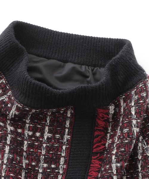 LOVELESS（ラブレス）の「ツィードライクニットスカート（スカート・レディース・レッド系その他/ネイビー・34/36）」の6枚目の写真