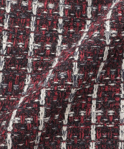 LOVELESS（ラブレス）の「ツィードライクニットスカート（スカート・レディース・レッド系その他/ネイビー・34/36）」の9枚目の写真