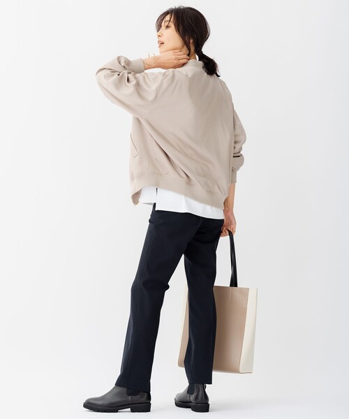 美品✨23区 テンセルレーヨンサテン MA-1 ブルゾン 黒 38 ジャケット セール】テンセルレーヨンサテン MA-1 ブルゾン（ブルゾン）｜23