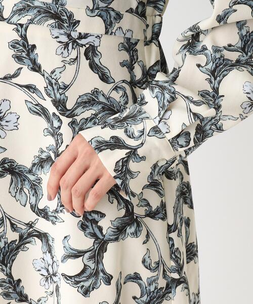 OPAQUE.CLIP(オペークドットクリップ)の「◆ボタニカルプリント ボウタイワンピース(ワンピース・レディース・アイボリー系/ブラック系・36/38/40)」の18枚目の写真