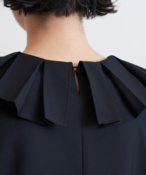 bulle de savon（ビュルデサボン）の「T/W Pleats　ワンピース（ワンピース・レディース・ブラック/グレー・FREE）」の18枚目の写真