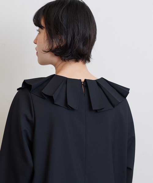 bulle de savon（ビュルデサボン）の「T/W Pleats　ワンピース（ワンピース・レディース・ブラック/グレー・FREE）」の19枚目の写真