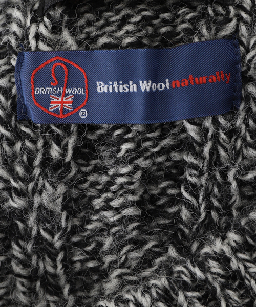 JOURNAL STANDARD J.S HOMESTEAD（ジャーナルスタンダードホームステッド）の「【J.S.Homestead】BRITISH WOOL CABLE KNIT VEST（ベスト・メンズ・グレー/ベージュ/ブラック・LARGE/MEDIUM）」の16枚目の写真