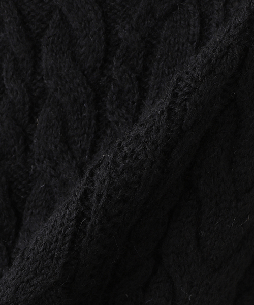 JOURNAL STANDARD J.S HOMESTEAD（ジャーナルスタンダードホームステッド）の「【J.S.Homestead】BRITISH WOOL CABLE KNIT VEST（ベスト・メンズ・グレー/ベージュ/ブラック・LARGE/MEDIUM）」の18枚目の写真