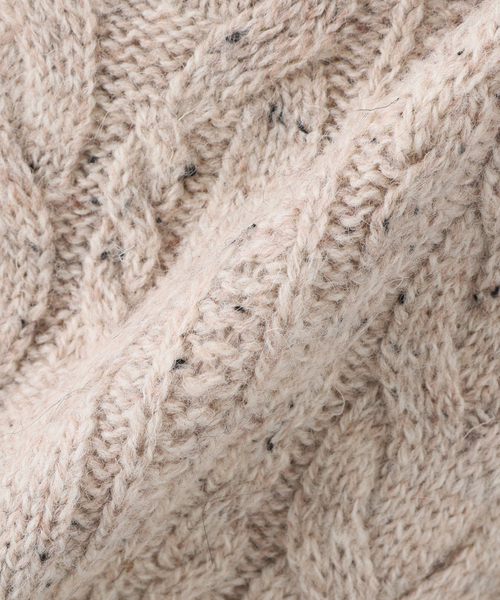 JOURNAL STANDARD J.S HOMESTEAD（ジャーナルスタンダードホームステッド）の「【J.S.Homestead】BRITISH WOOL CABLE KNIT VEST（ベスト・メンズ・グレー/ベージュ/ブラック・LARGE/MEDIUM）」の20枚目の写真