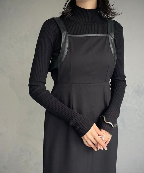 &g'aime（アンジェム）の「【&g’aime】アメスリキャミワンピース（ワンピース・レディース・ブラウン/ブラック/カーキ・FREE）」の4枚目の写真