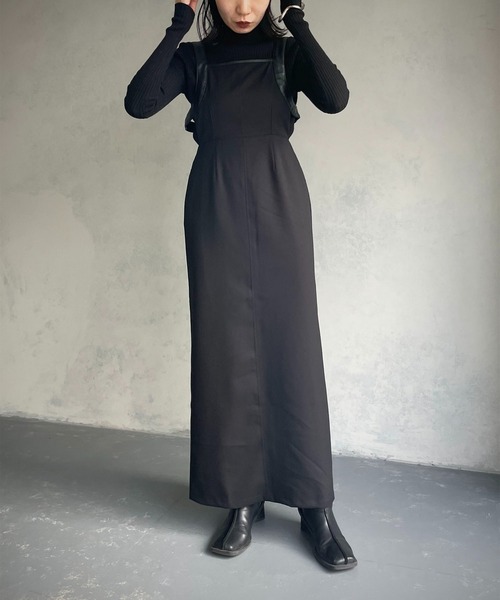 &g'aime（アンジェム）の「【&g’aime】アメスリキャミワンピース（ワンピース・レディース・ブラウン/ブラック/カーキ・FREE）」の7枚目の写真