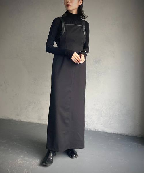 &g'aime（アンジェム）の「【&g’aime】アメスリキャミワンピース（ワンピース・レディース・ブラウン/ブラック/カーキ・FREE）」の14枚目の写真