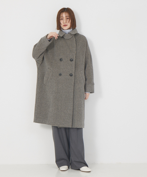 Rouge vif（ルージュヴィフ）の「【TICCA/ティッカ】ハウンドトゥーステントコート（チェスターコート・レディース・ホワイト系その他・フリー）」の6枚目の写真