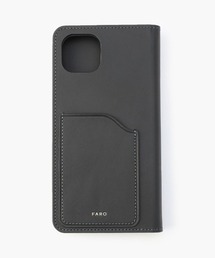 FARO ファーロ 手帳型 牛革レザー スマホケース  iPhone15 黒色 iPhone15 ケース iPhone15pro 手帳型 レザー スマホケース