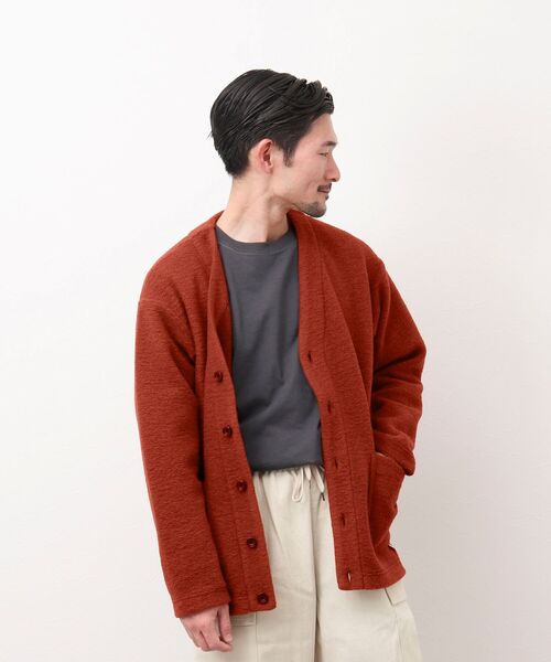 NOLLEY'S goodman(ノーリーズグッドマン)の「SLIVER CARDIGAN スライバー ニット カーディガン(カーディガン/ボレロ・メンズ・チャコールグレー/マスタード/レンガ/ネイビー・S/M/L)」の18枚目の写真